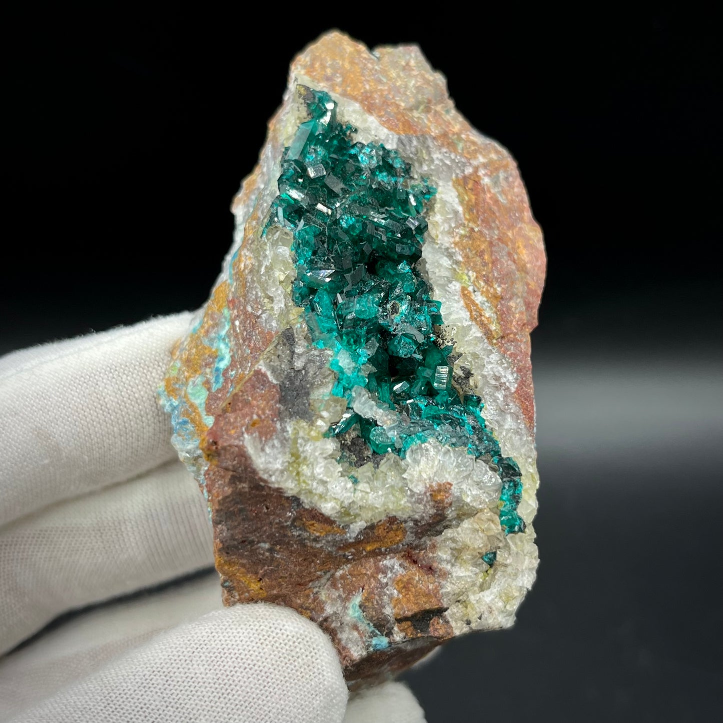 Natural Namibian Dioptase Crystal - Collector-Grade Specimen
