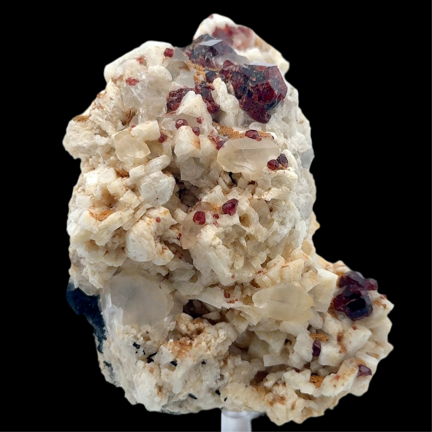 Pakistan Garnet & Black Tourmaline on Matrix - Gilgit Mountain Specimen