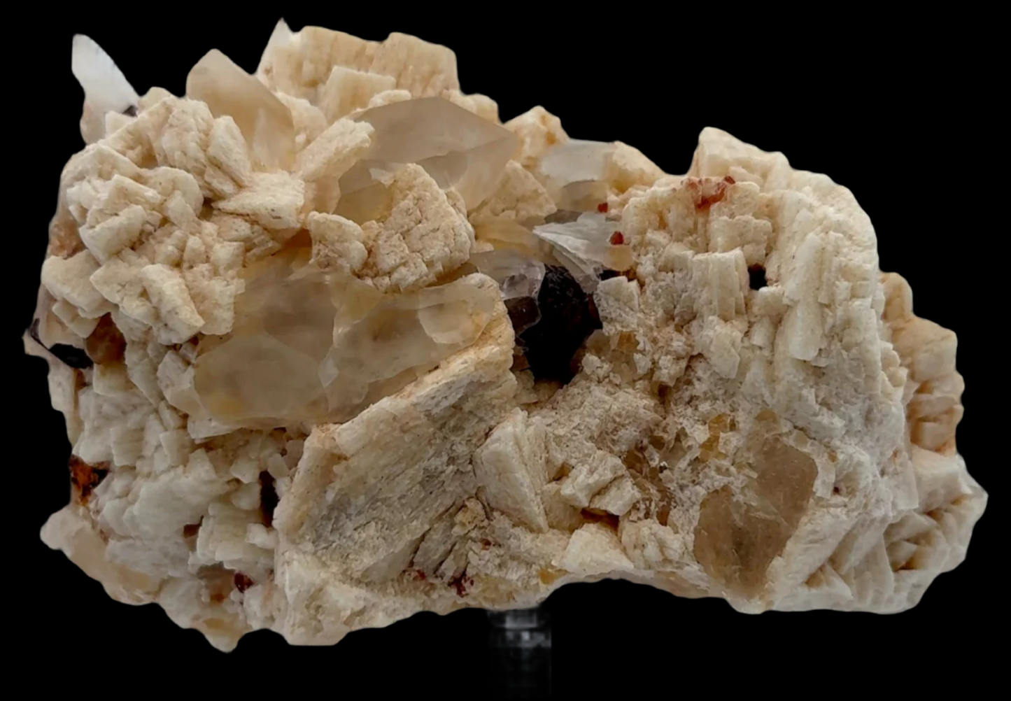 Pakistan Garnet & Black Tourmaline on Matrix - Gilgit Mountain Specimen