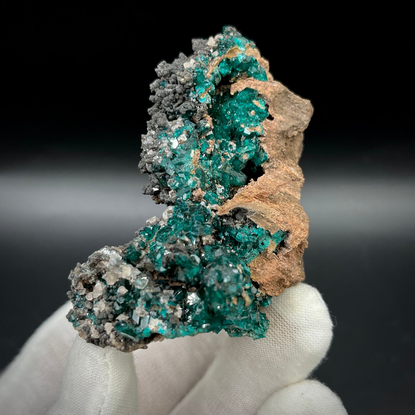 Natural Namibian Dioptase Crystal - Collector-Grade Specimen