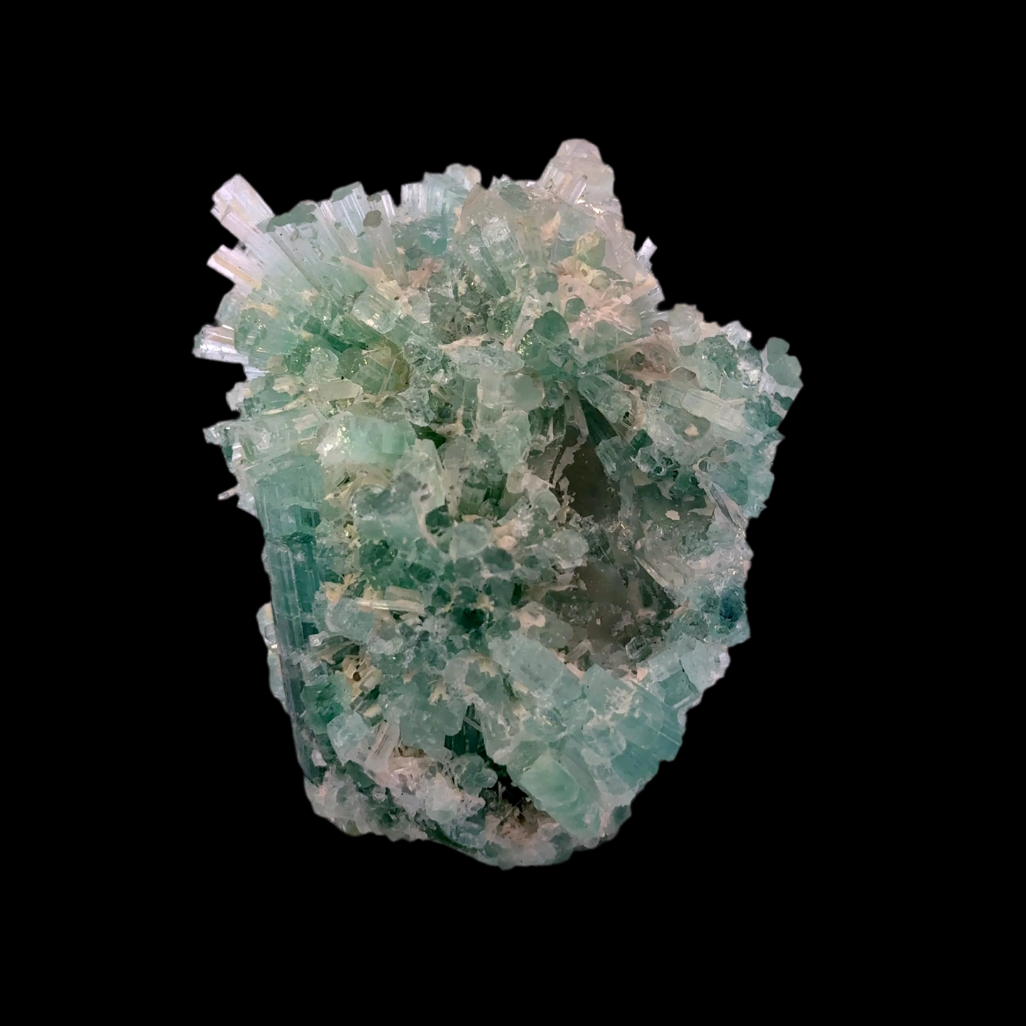 Natural Blue-Green Tourmaline on Quartz - Skardu, Pakistan Specimen