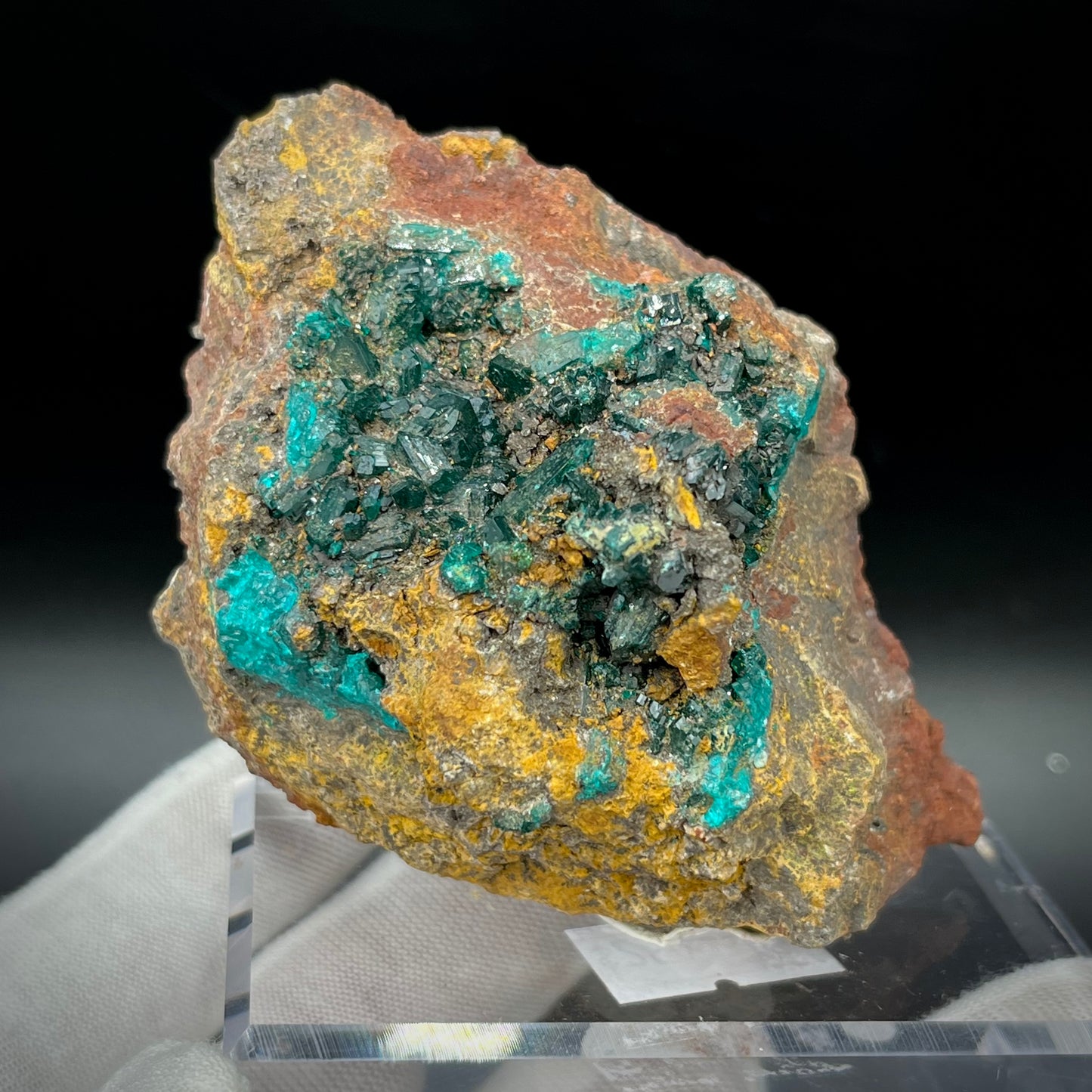 Natural Namibian Dioptase Crystal - Collector-Grade Specimen