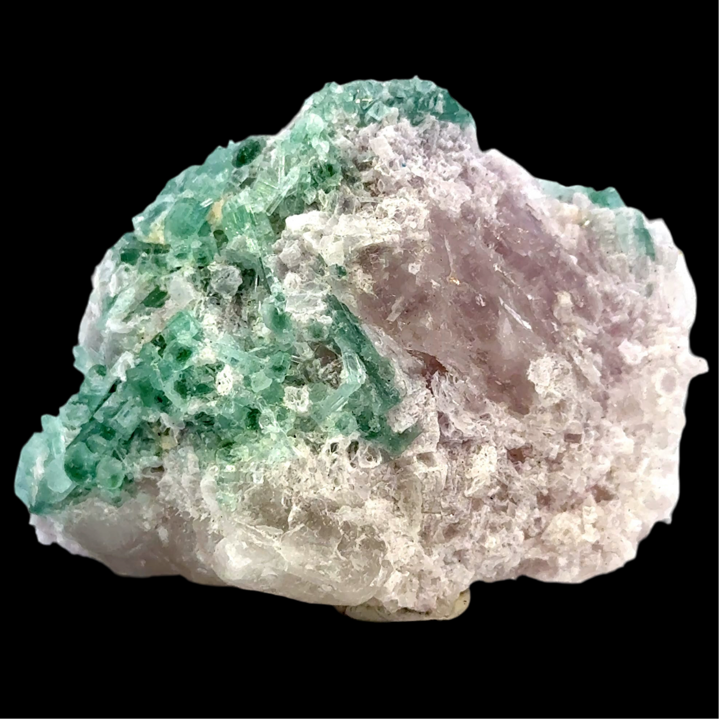 Natural Blue-Green Tourmaline on Quartz - Skardu, Pakistan Specimen