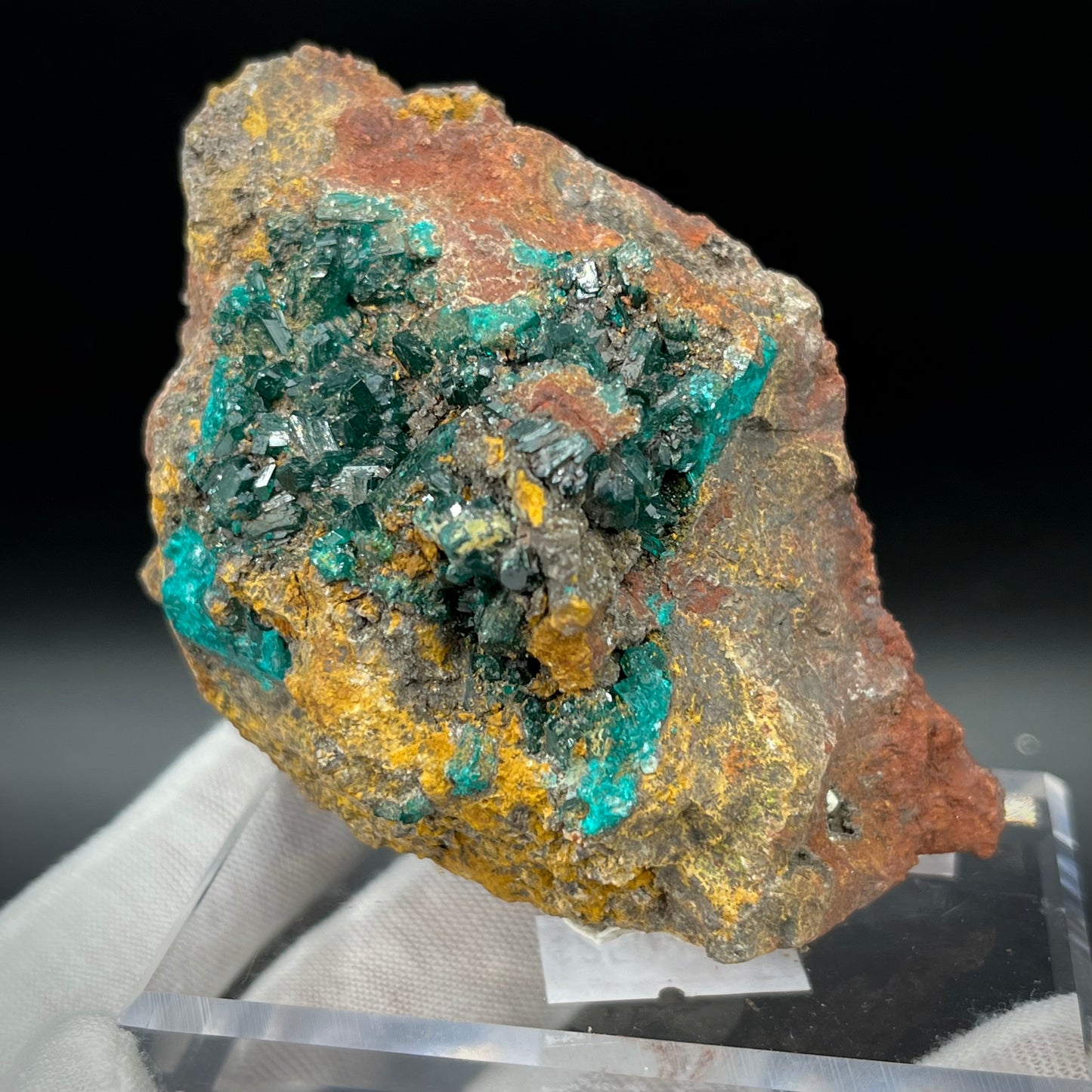 Natural Namibian Dioptase Crystal - Collector-Grade Specimen