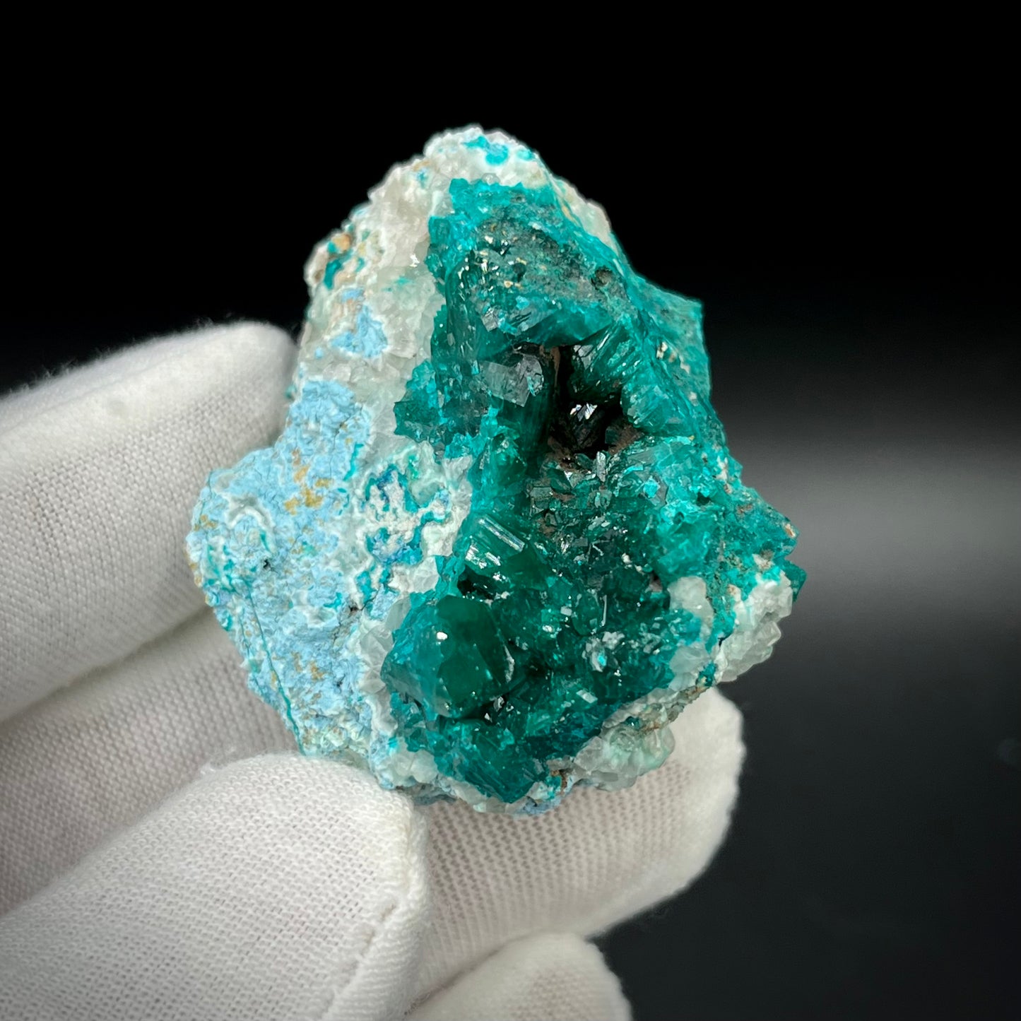 Natural Namibian Dioptase Crystal - Collector-Grade Specimen