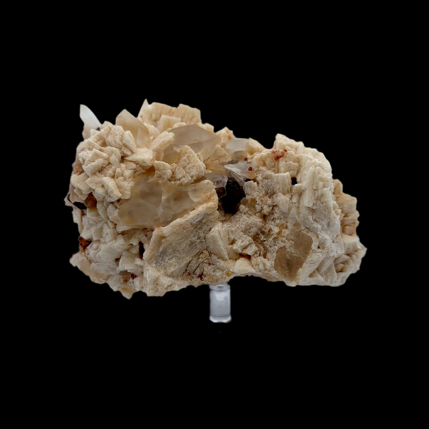 Pakistan Garnet & Black Tourmaline on Matrix - Gilgit Mountain Specimen