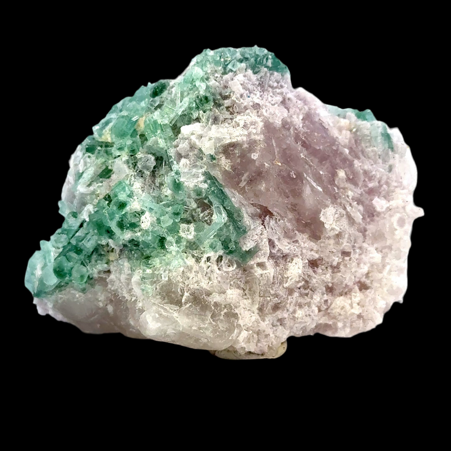 Natural Blue-Green Tourmaline on Quartz - Skardu, Pakistan Specimen