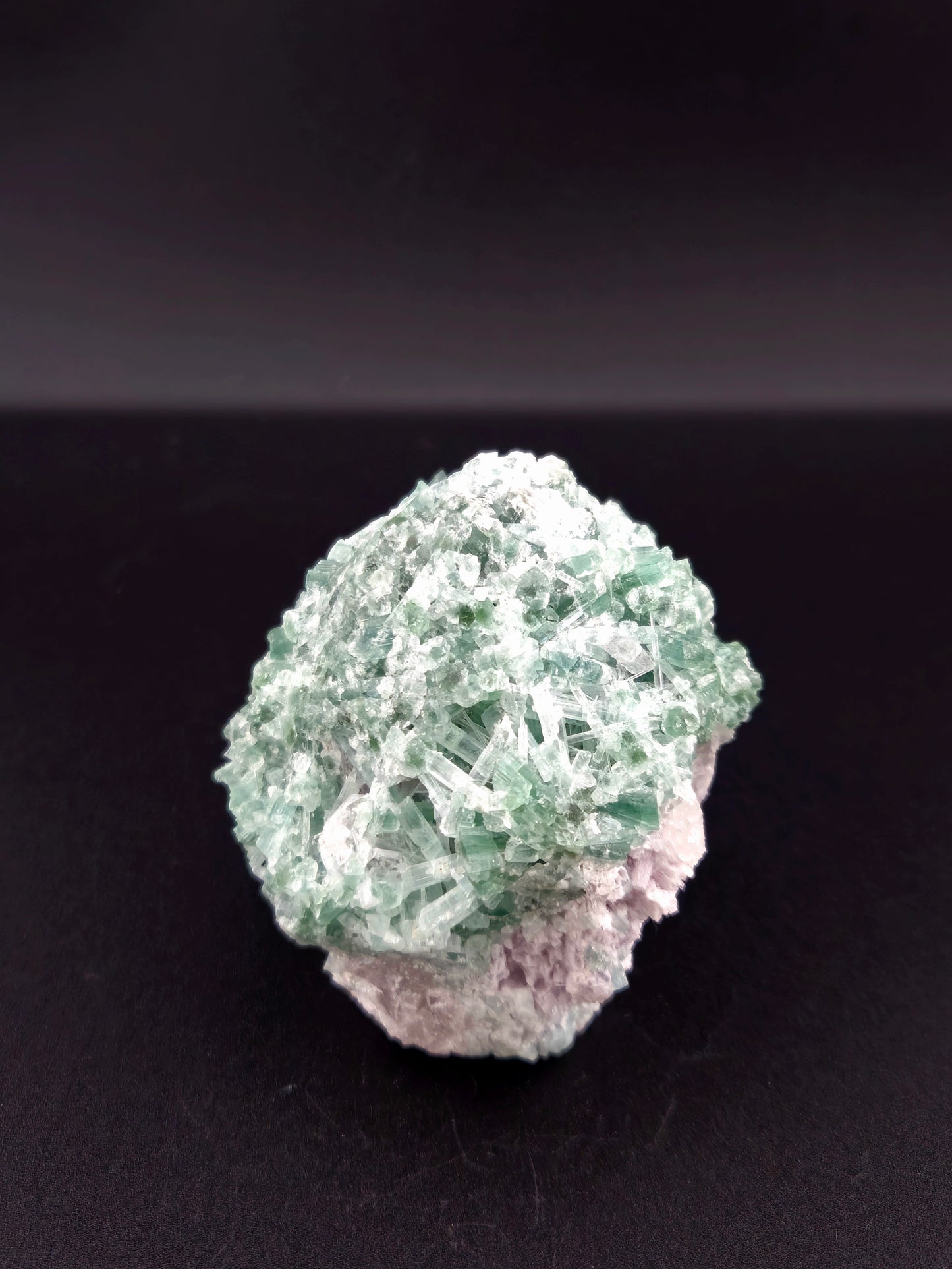 Indicolite Tourmaline in Matrix with Lepidolite โ Blue Tourmaline Mineral Specimen