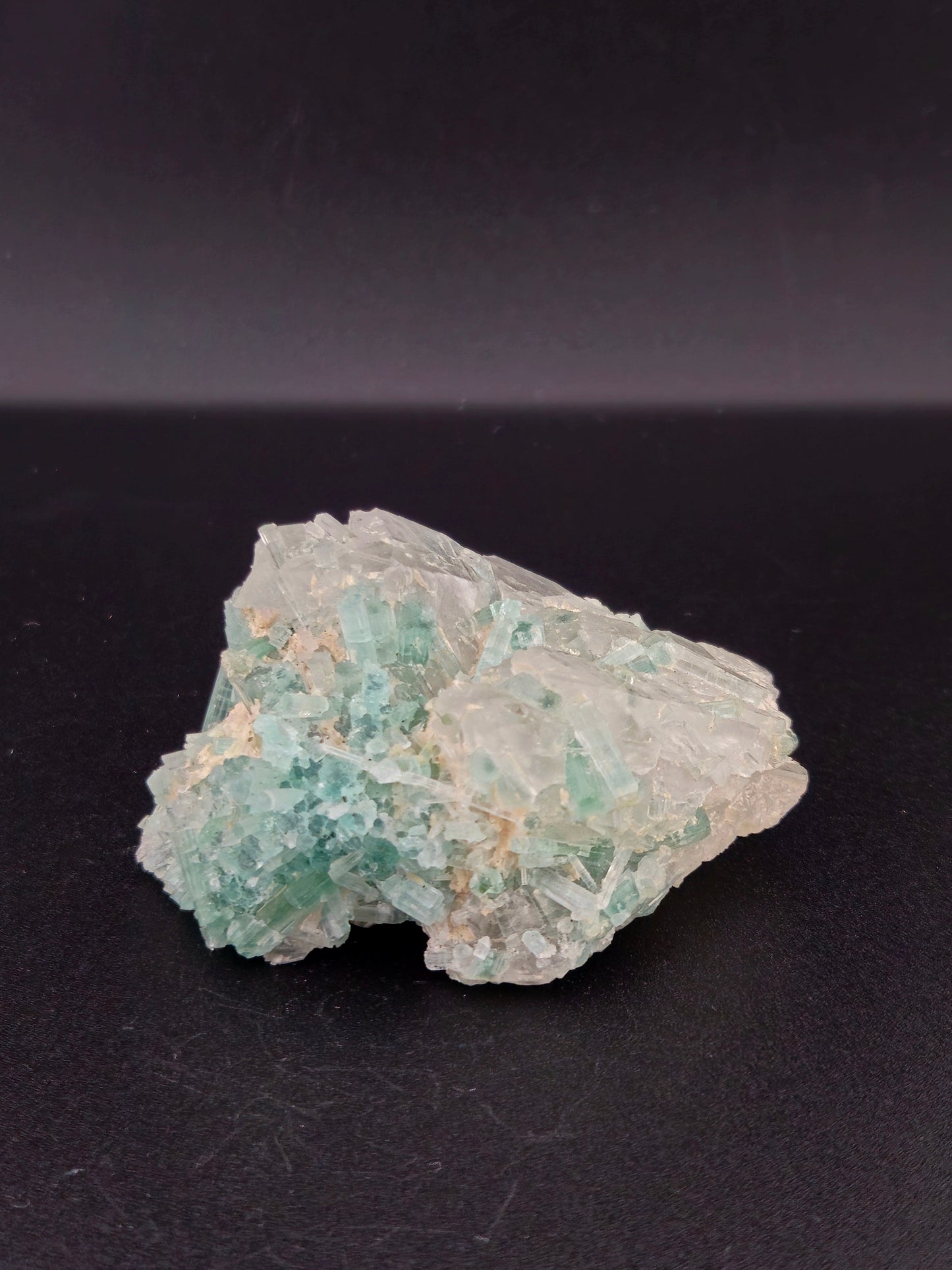 Indicolite Tourmaline with Quartz and Lepidolite โ Premium Blue Tourmaline Cluster