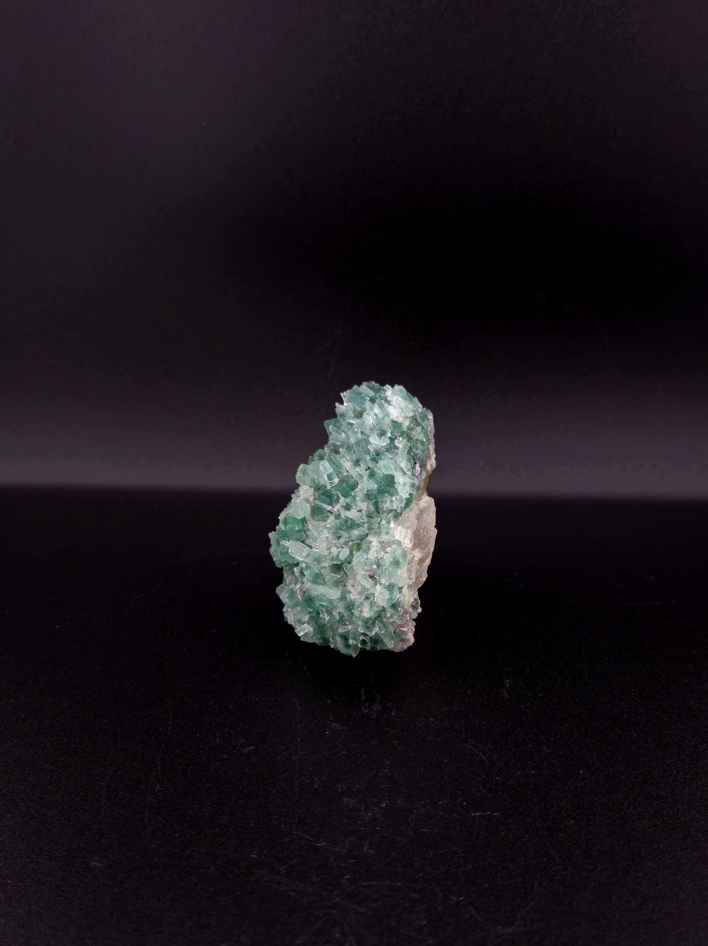 Indicolite Tourmaline with Quartz and Lepidolite โ Unique Blue Tourmaline Cluster