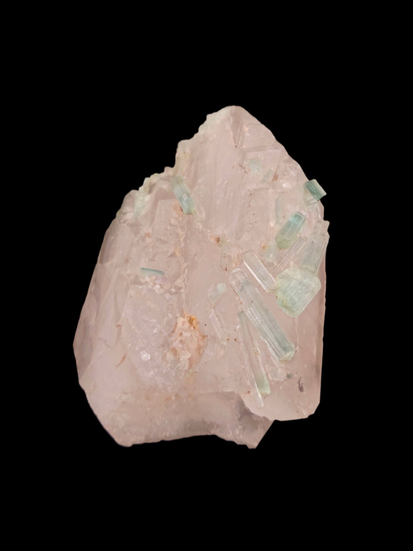 Quartz with Indicolite Tourmaline โ Natural Crystal for Meditation and Clarity