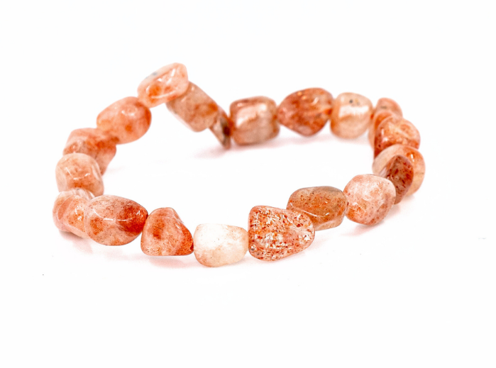 Sunstone Tumbled Stone Bracelet