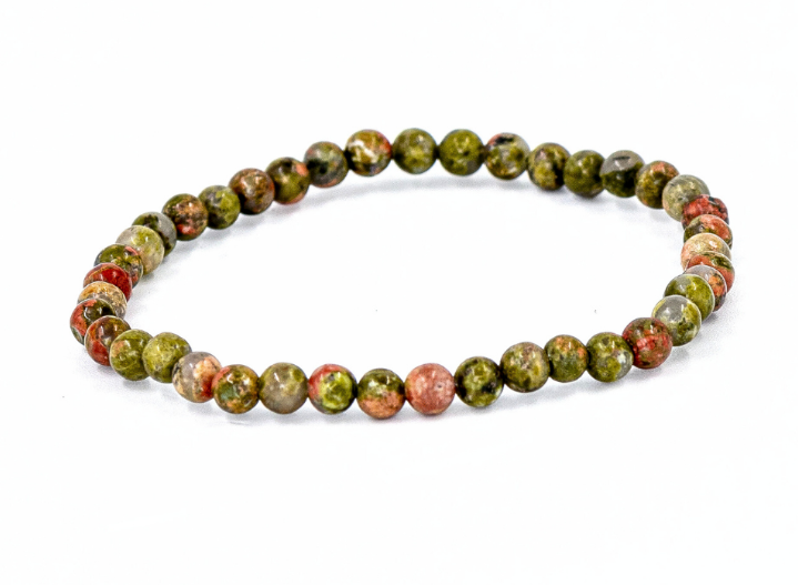 Unakite 4mm Bracelet