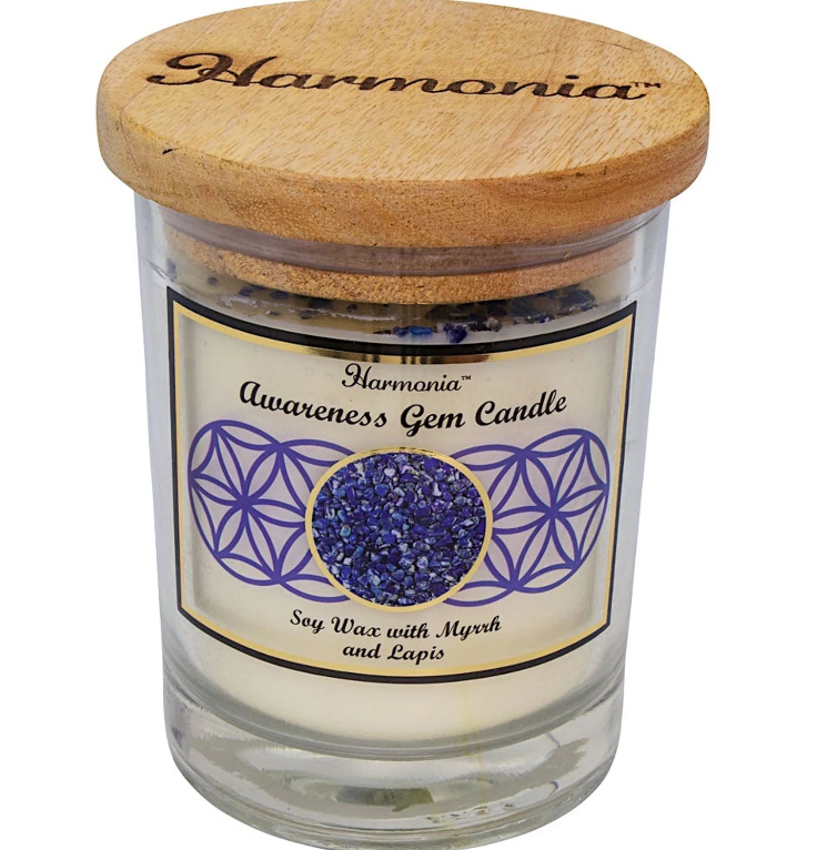 Awareness - Lapis Gemstone Soy Candle