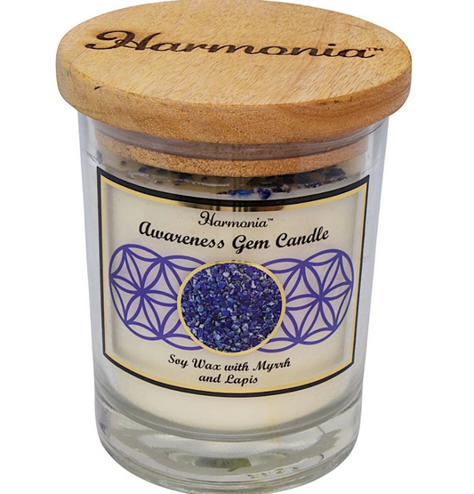 Awareness - Lapis Gemstone Soy Candle