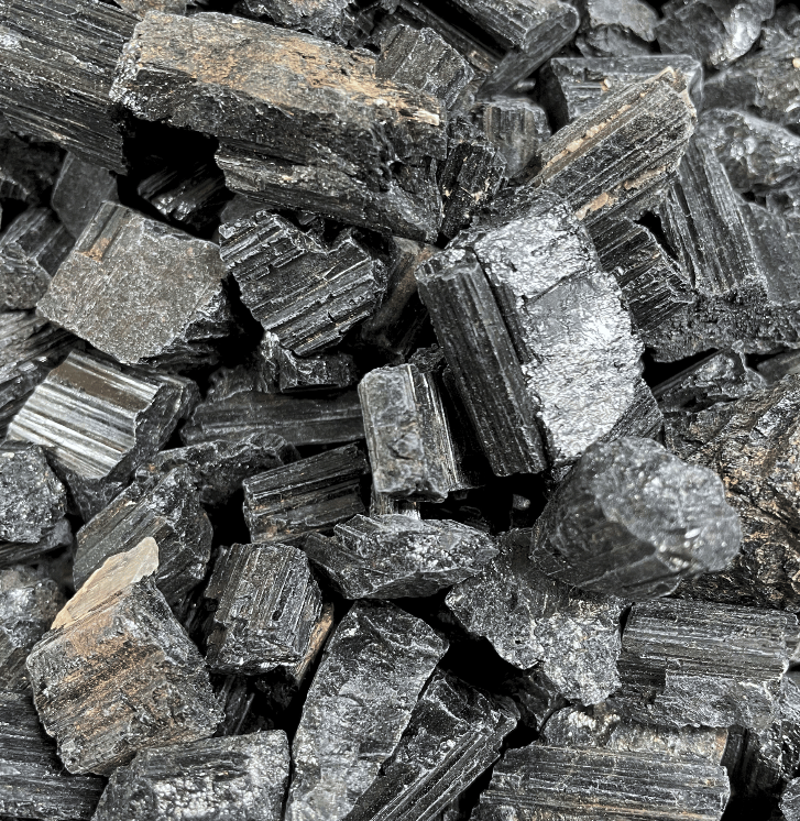 1kg Raw Black Tourmaline Chunks