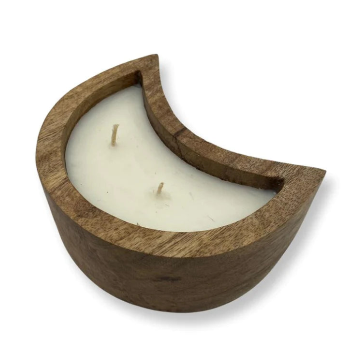 Waning Moon-Sage/Guidance & Vision Wood Candle
