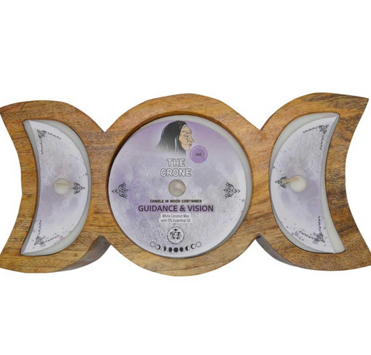 60Hr Crone Guidance & Vision Triple Moon Candle