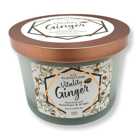 Vitality Ginger - BloodStone Wood Wick Candle
