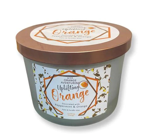 Uplifting - Orange Aventurine Wood Wick Candle