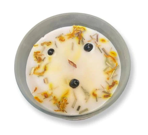 Purifying Lemongrass - Black Tourmaline Wood Wick Candle