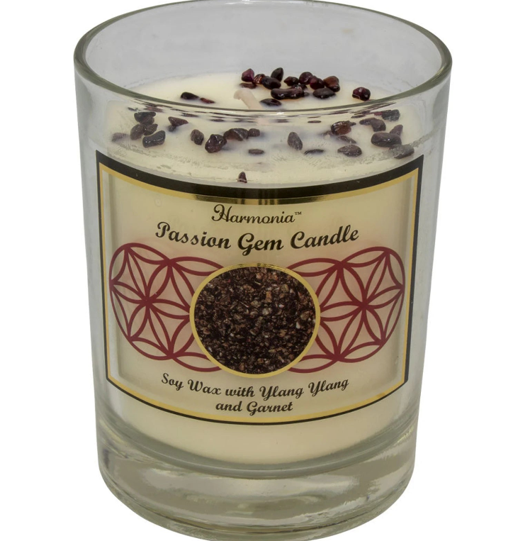Passion - Garnet Gemstone Soy Candle