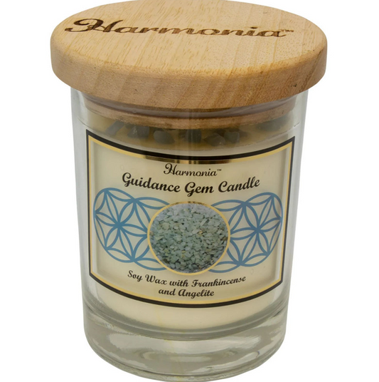 Guidance - Angelite Gemstone Soy Candle