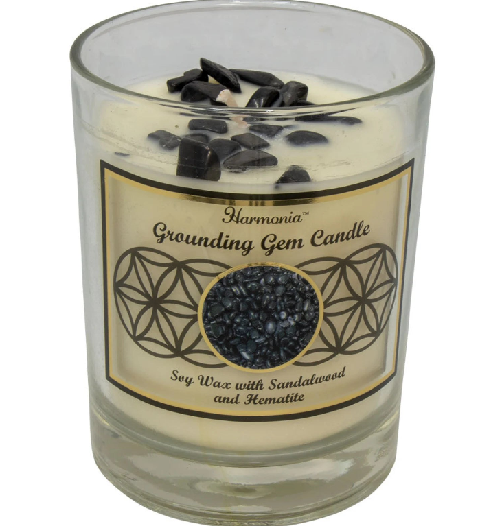 Grounding - Hematite Soy Gem Candle
