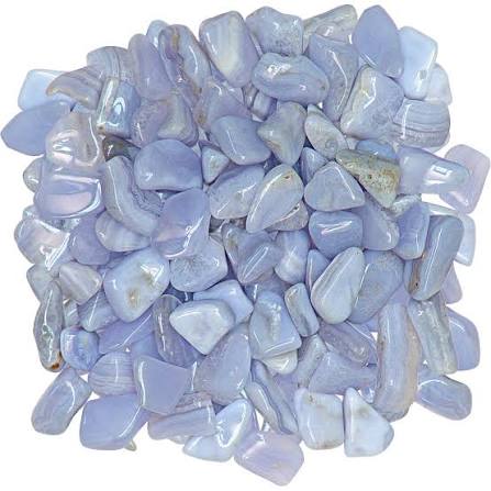 Blue Agate Tumbled Stones