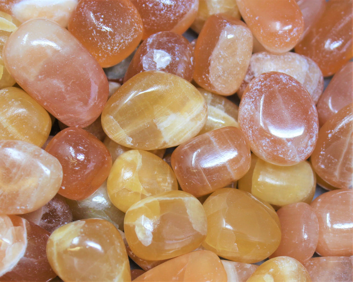 Caramel Calcite Tumble