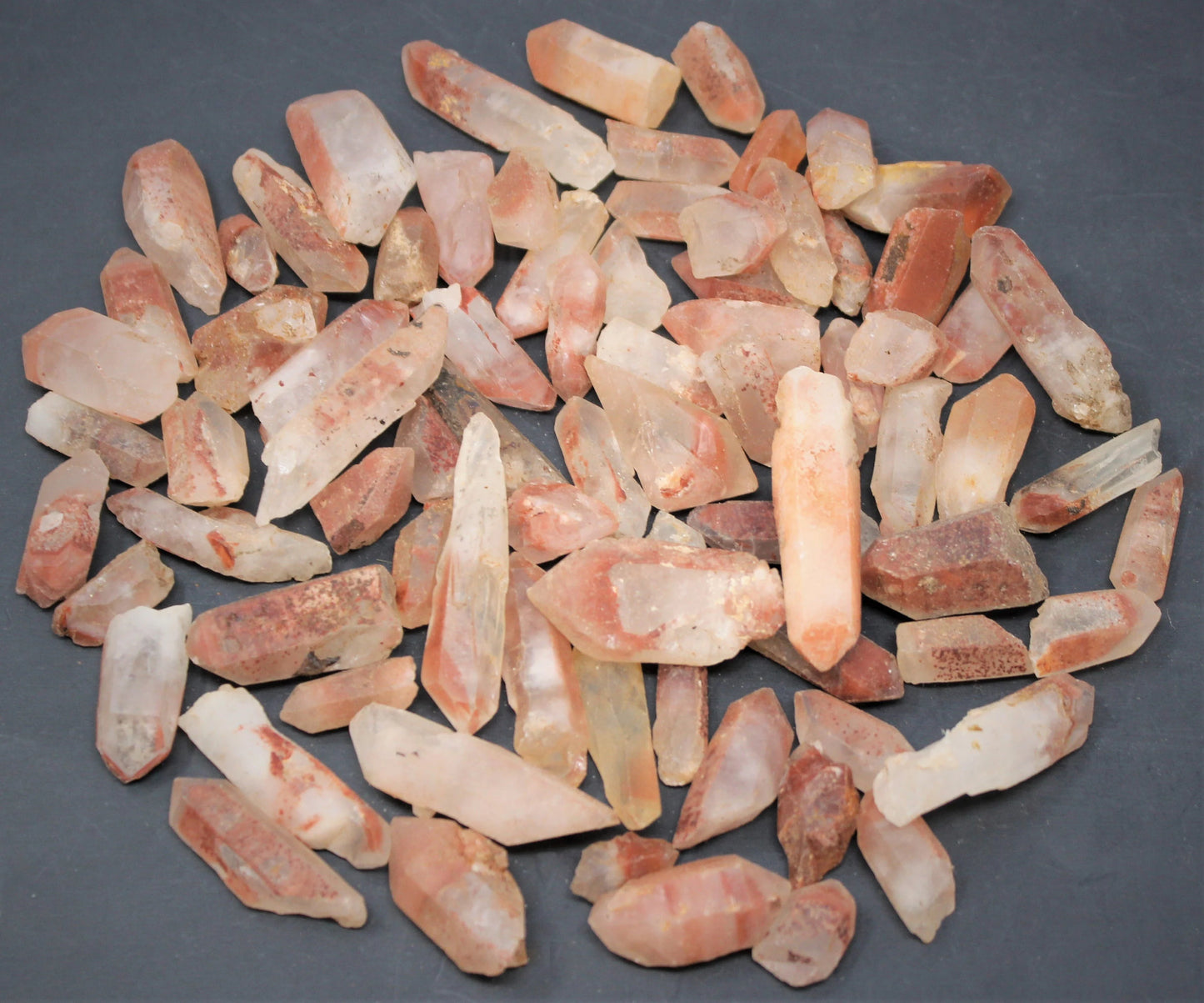 Small Peach Lemurian Points Rough