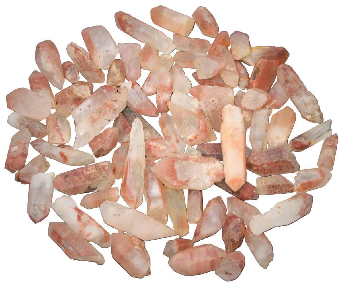 Small Peach Lemurian Points Rough
