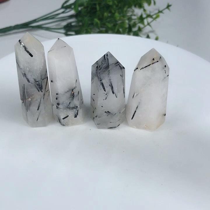 Black Tourmaline Quartz Towers
