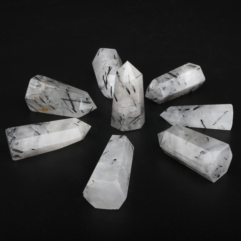 Black Tourmaline Quartz Towers