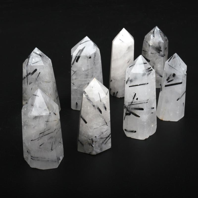 Black Tourmaline Quartz Towers