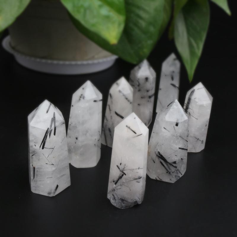 Black Tourmaline Quartz Towers