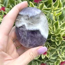 Chevron/Dream Amethyst Palm Stones
