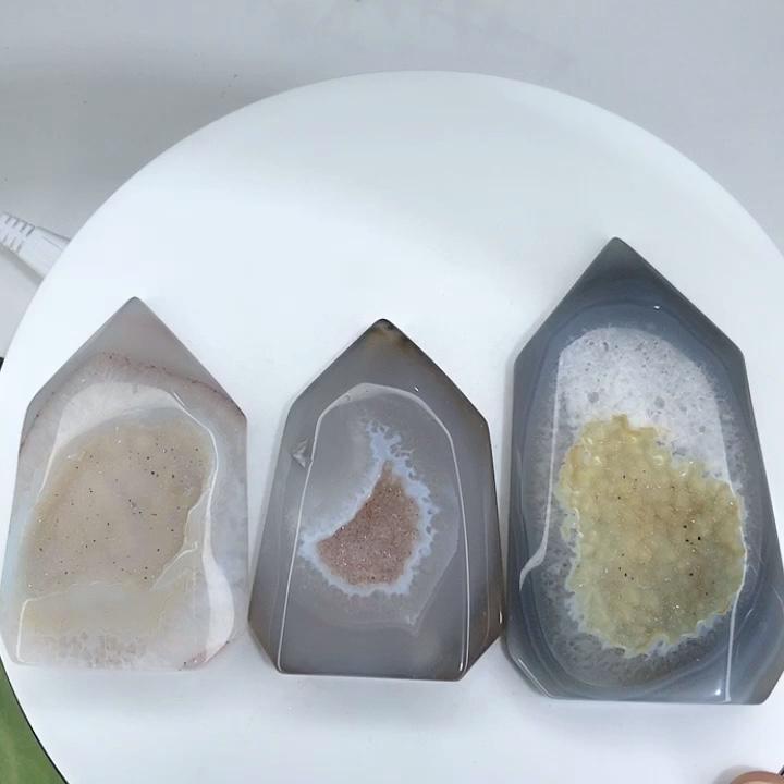 Druzy Agate Towers