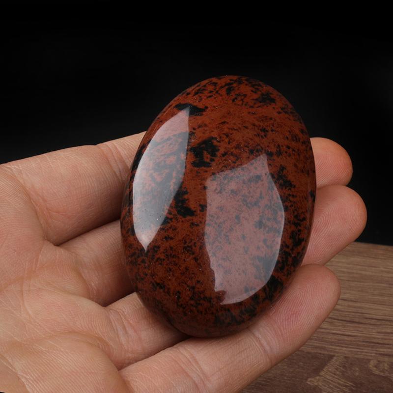 Mahogany Obsidian Palm Stones