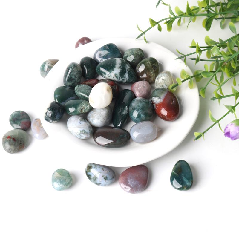 Moss Agate Tumbled Stones