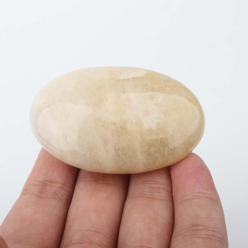 Peach Moonstone Palm Stones