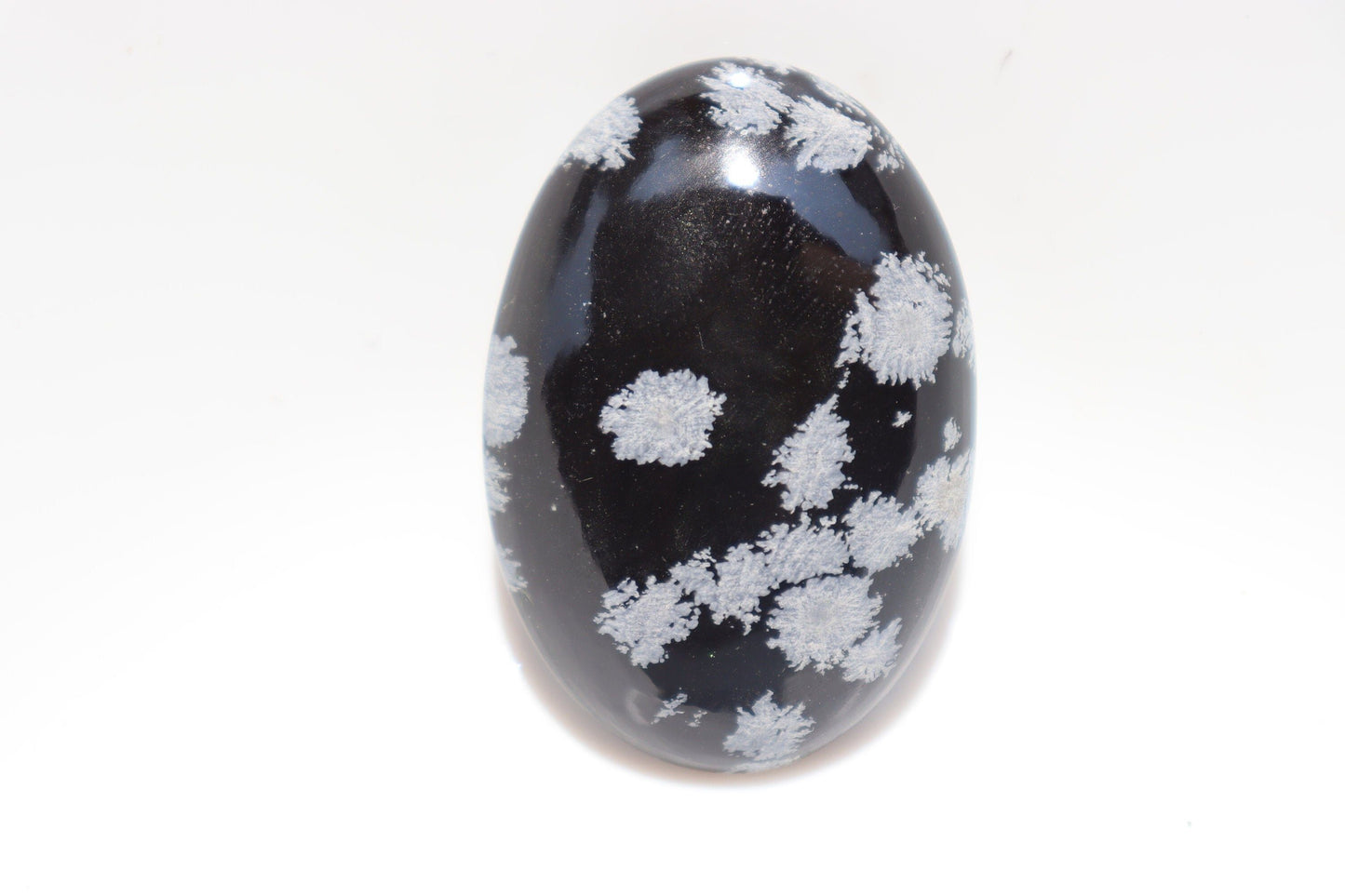SnowFlake Obsidian Palm Stones