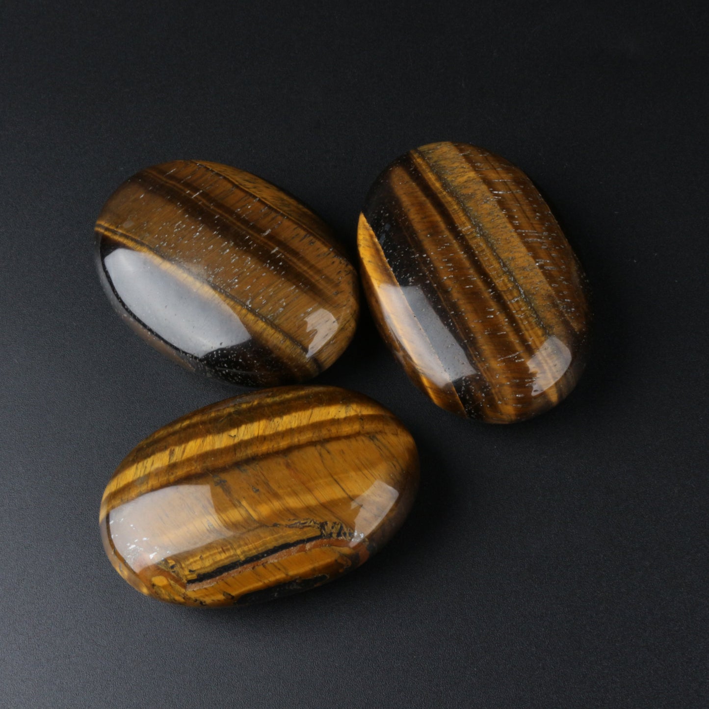Tiger Eye Palm Stones