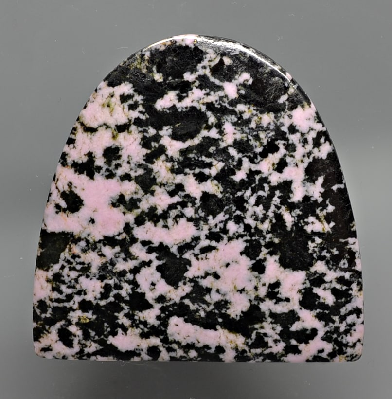 Pink Thulite in Black Jade