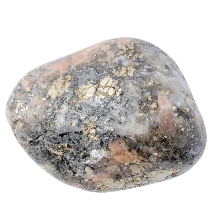 Triplite, Wagnerite and Pyrite in Quartz