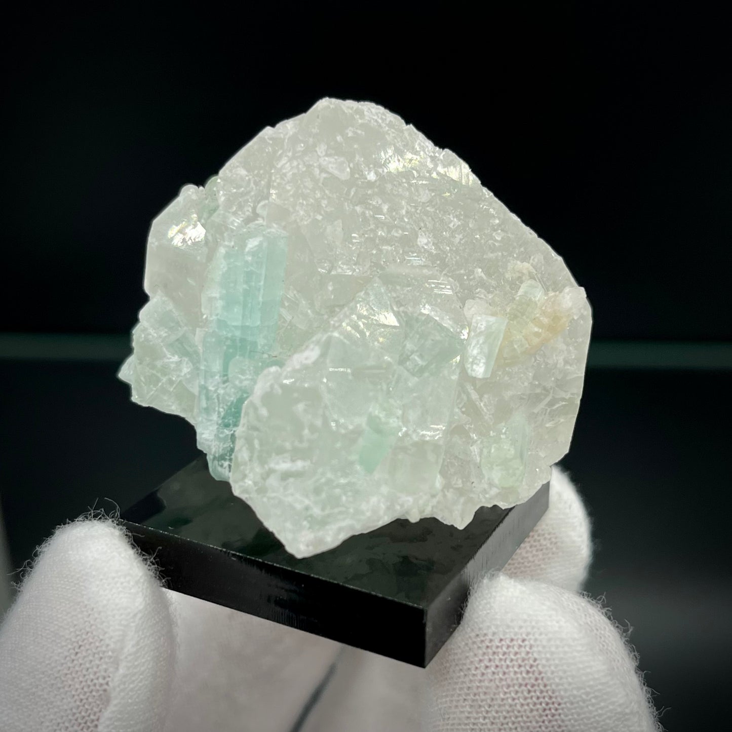 Natural Blue-Green Tourmaline on Quartz - Skardu, Pakistan Specimen