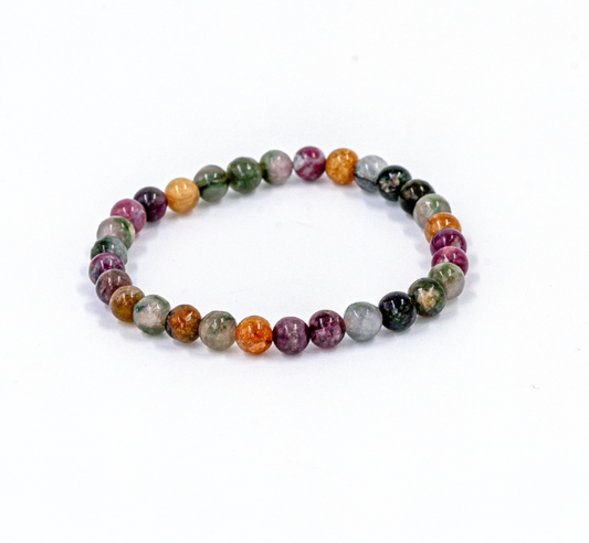 Mixed Rainbow Tourmaline 8mm Bracelet