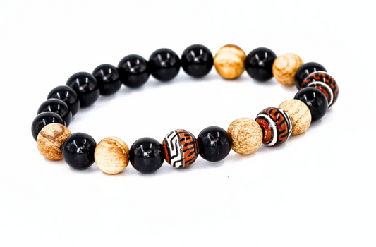 Palo Santo w/Black Tourmaline 8mm Bracelet