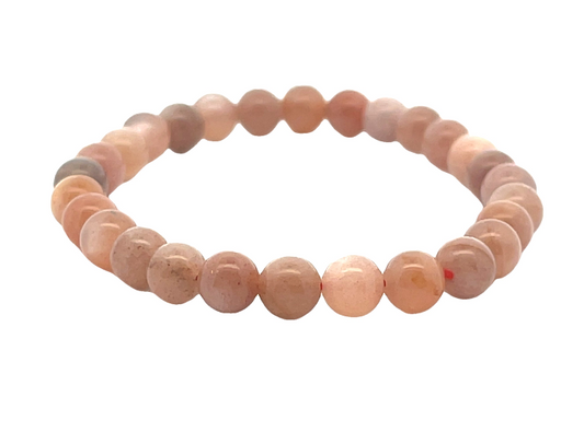 Peach moonstone 7mm Bracelet