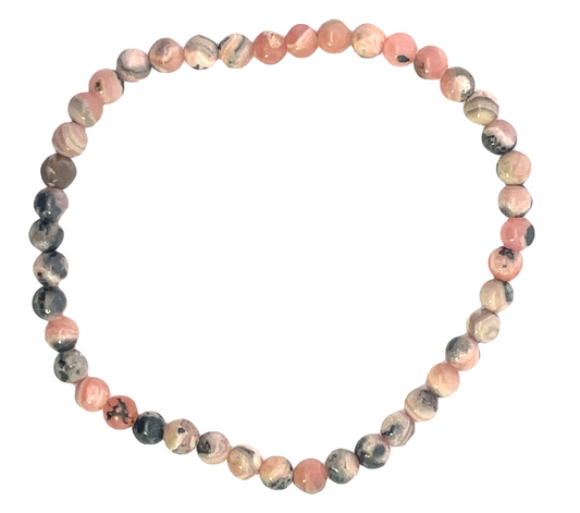 Rhodochrosite 4mm Bracelet